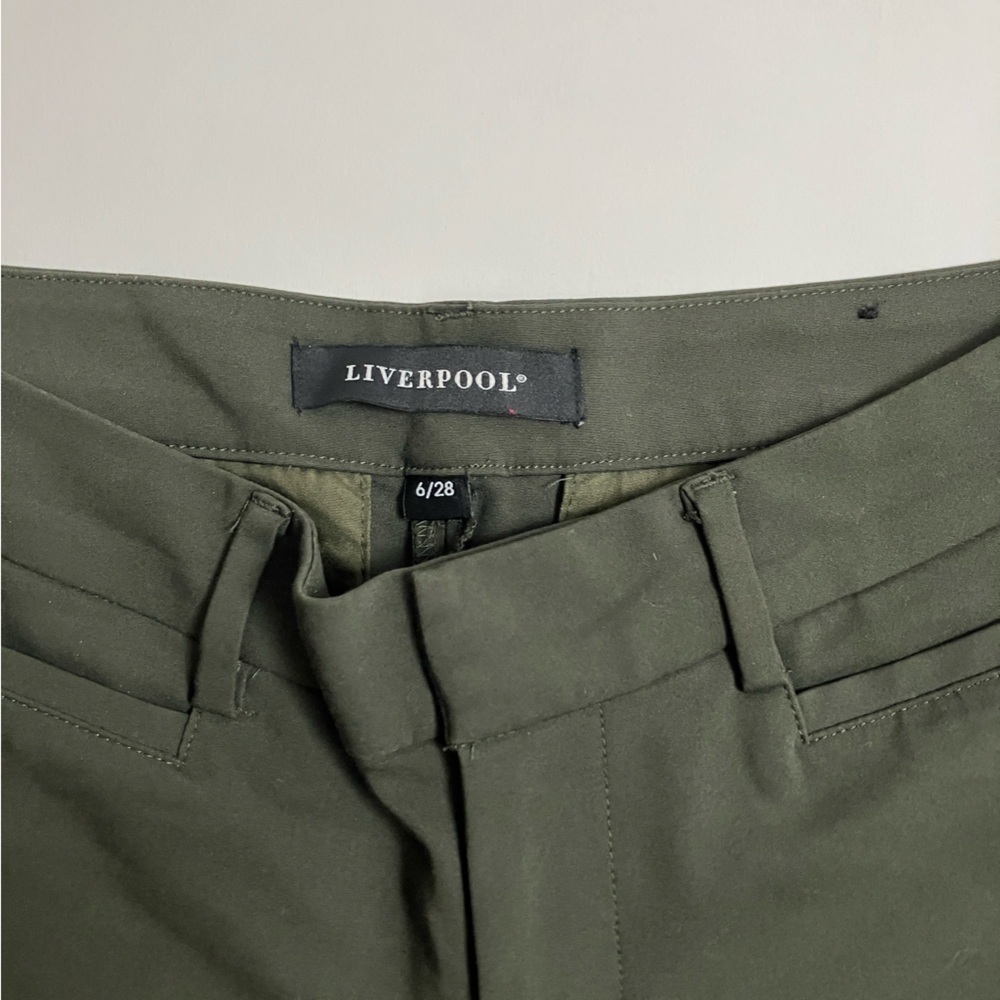 LIVERPOOL army green slacks - Picture 3 of 7